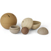 Siliconen ballen 4st bruin Nuuroo