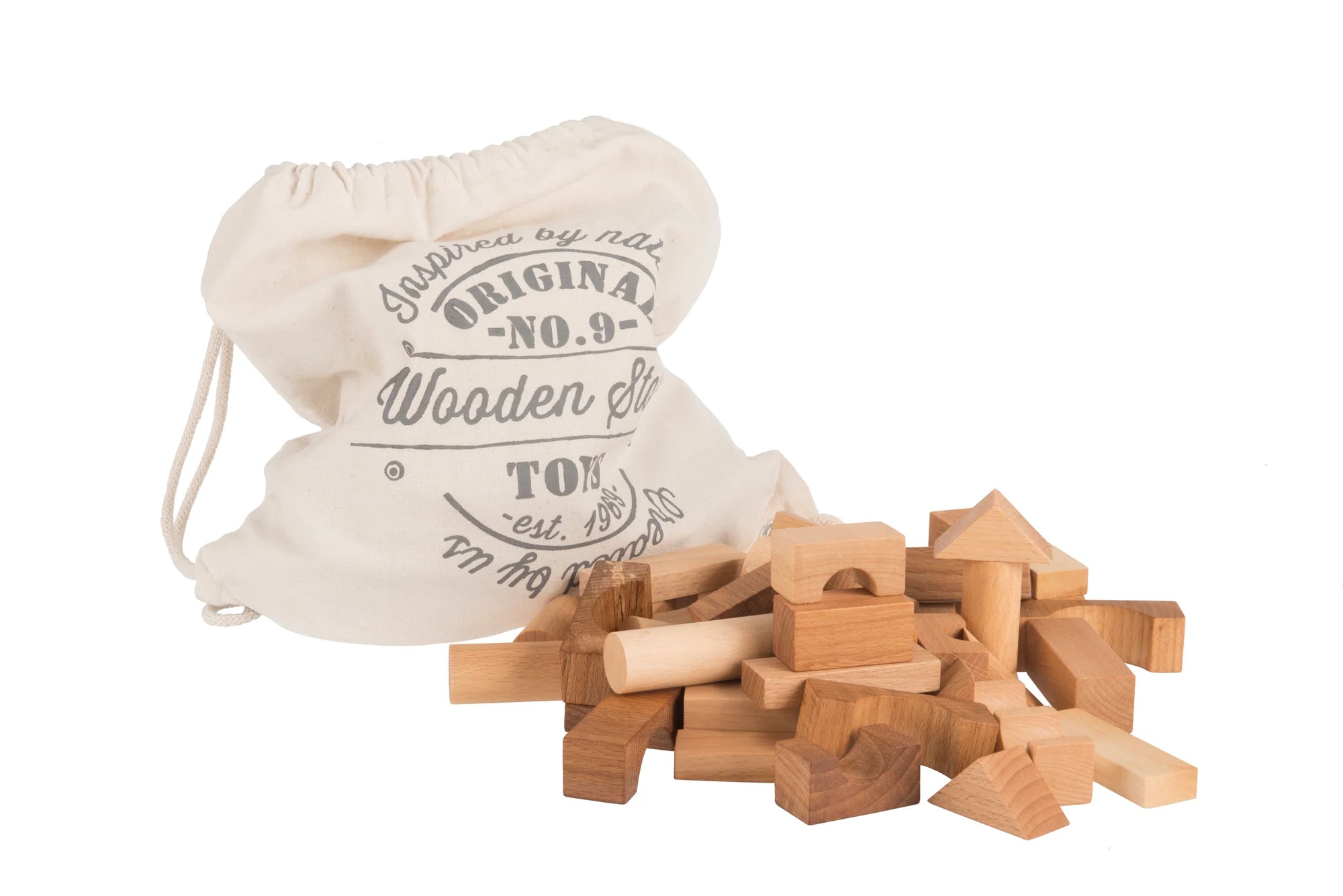 Houten stapelblokken Wooden story