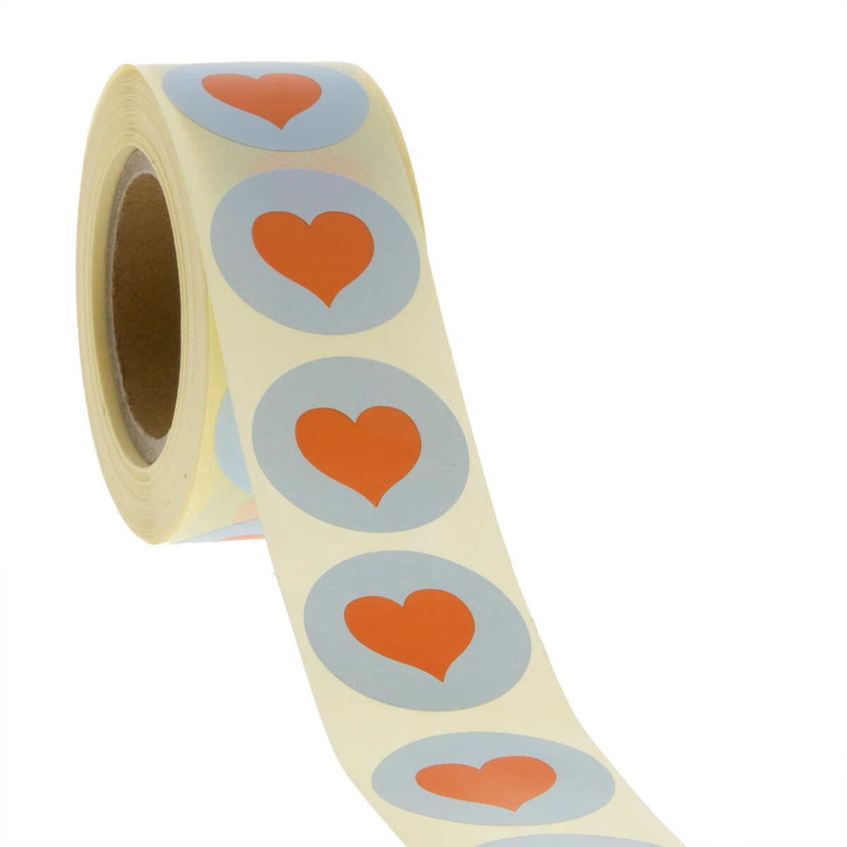 Sticker Hartje blauw - oranje