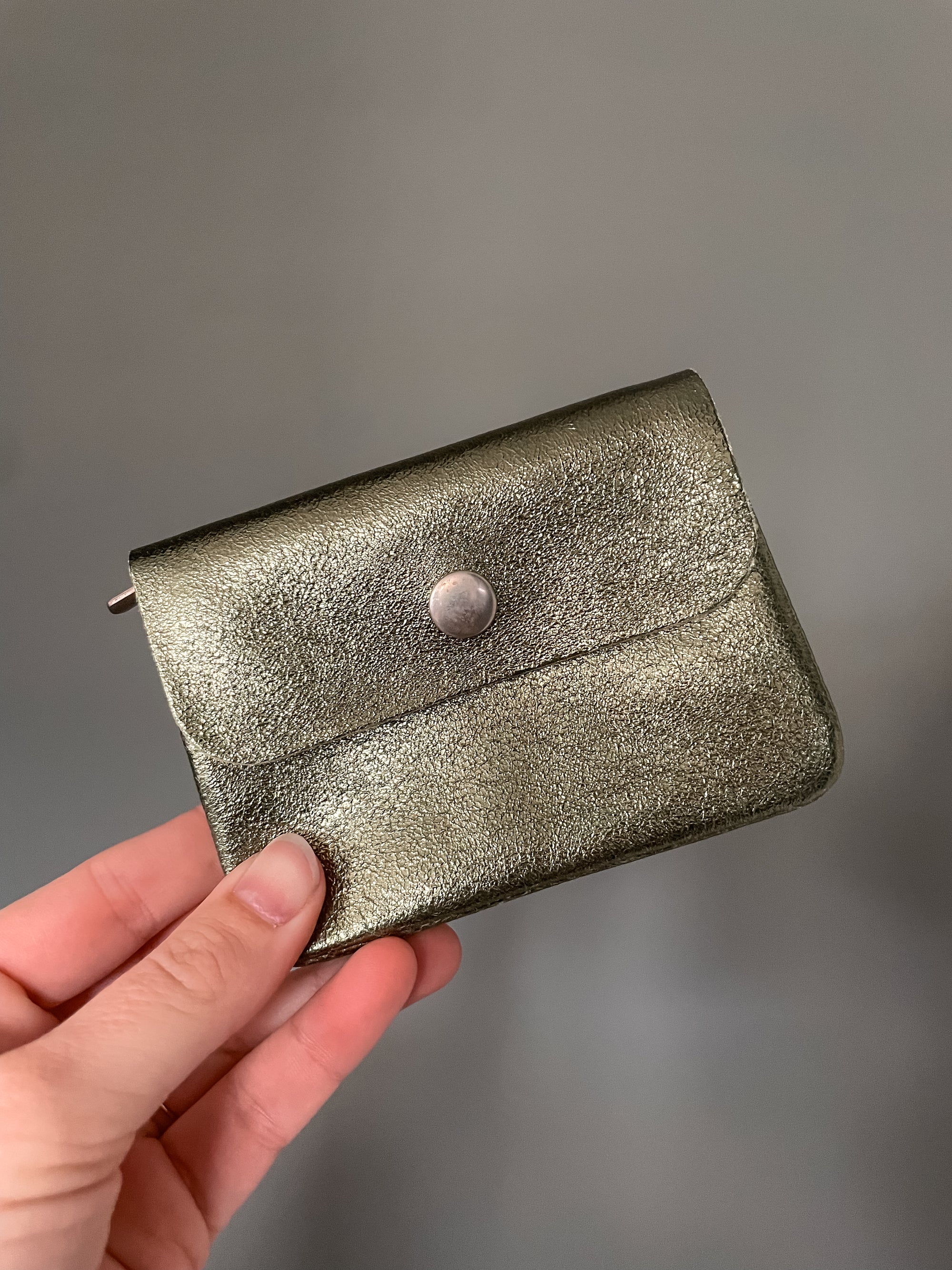 Portemonnee Blush Metallic legergroen